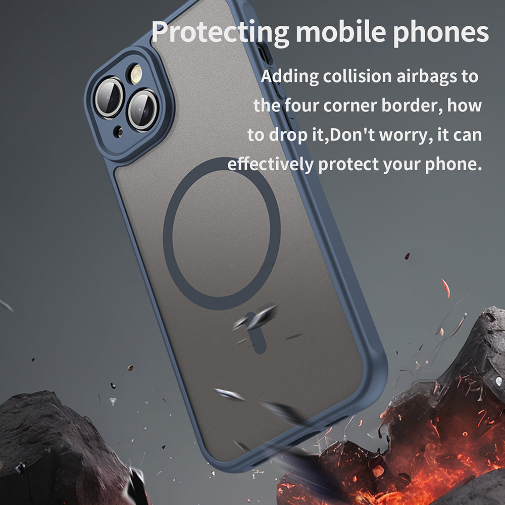 Techsuit - HaloFrost II MagSafe - iPhone 14 - Navy Blue