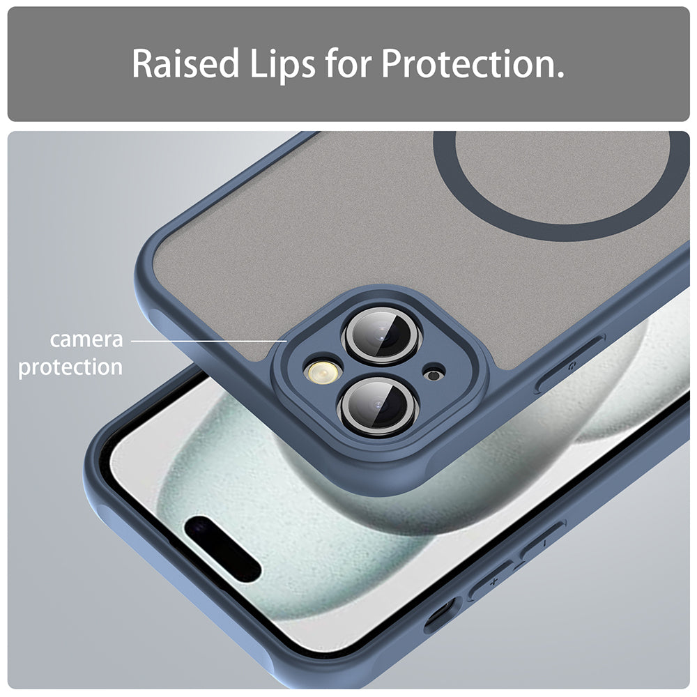 Techsuit - HaloFrost II MagSafe - iPhone 14 Plus - Navy Blue