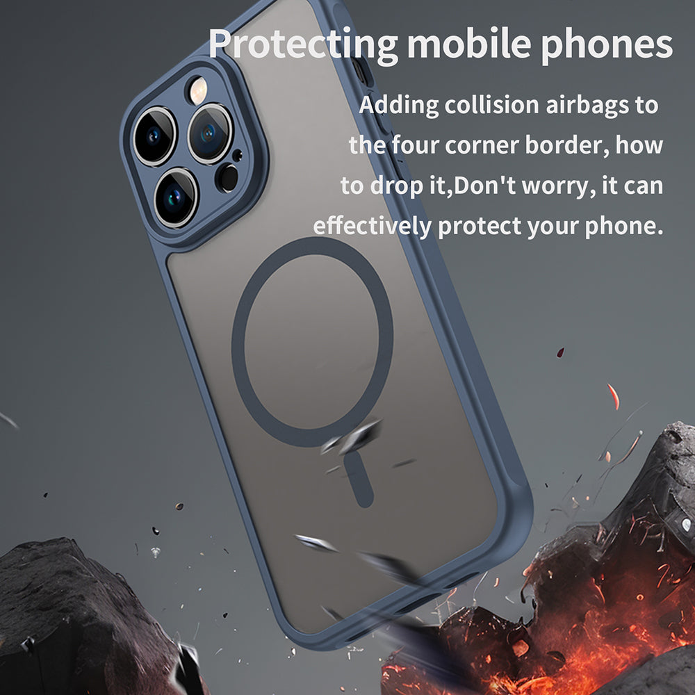 Techsuit - HaloFrost II MagSafe - iPhone 14 Pro Max - Navy Blue