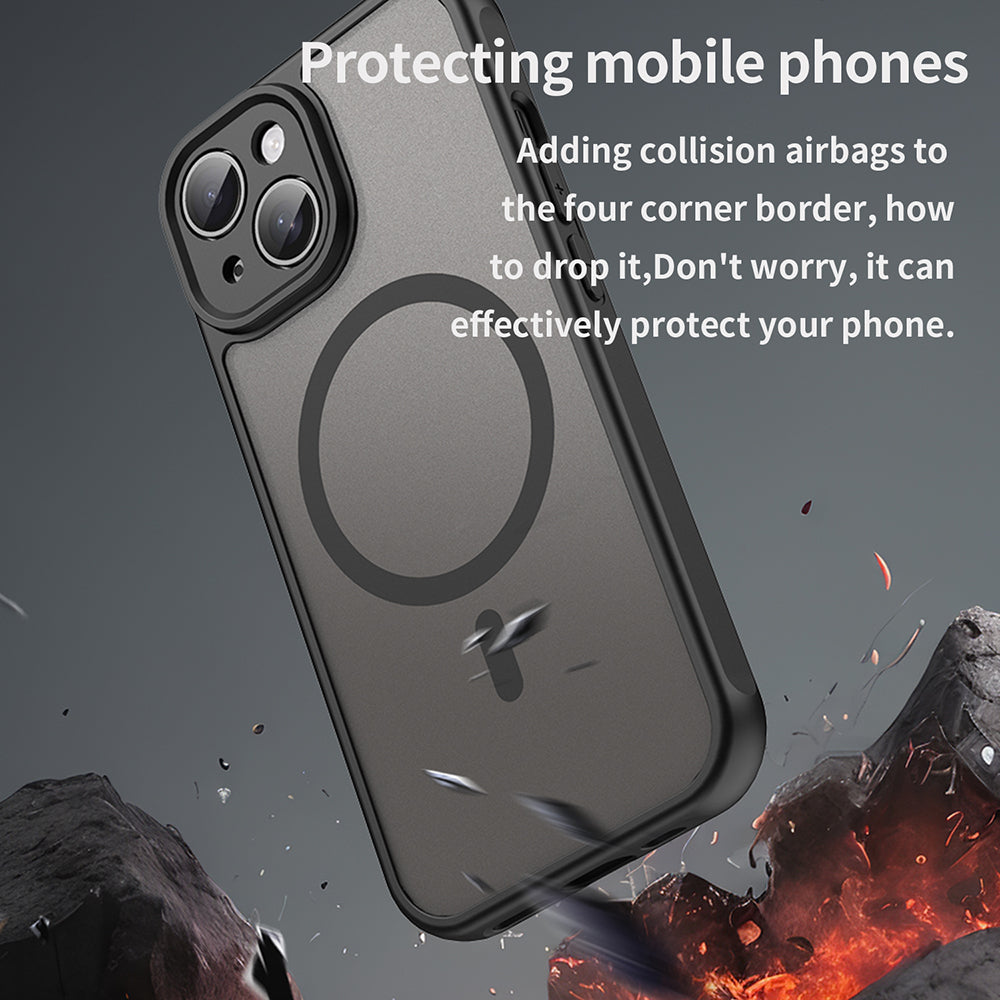 Techsuit - HaloFrost II MagSafe - iPhone 15 - Black