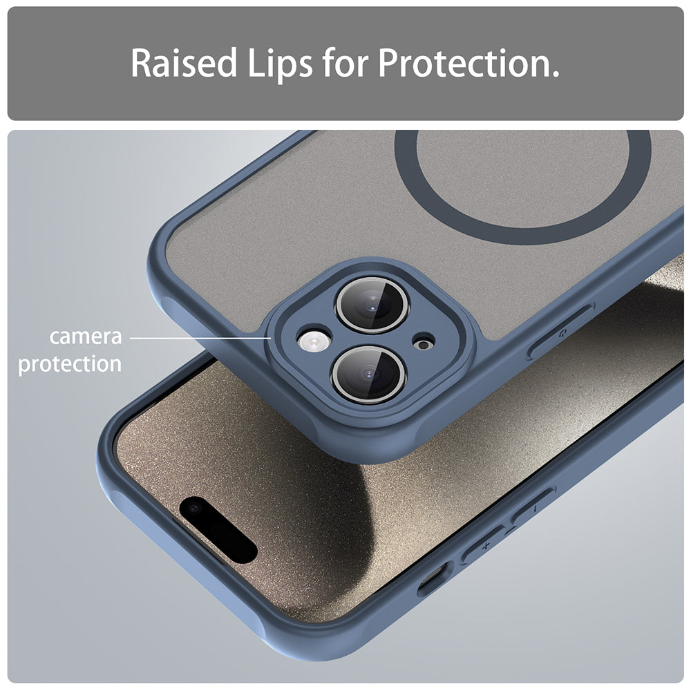 Techsuit - HaloFrost II MagSafe - iPhone 15 Plus - Navy Blue