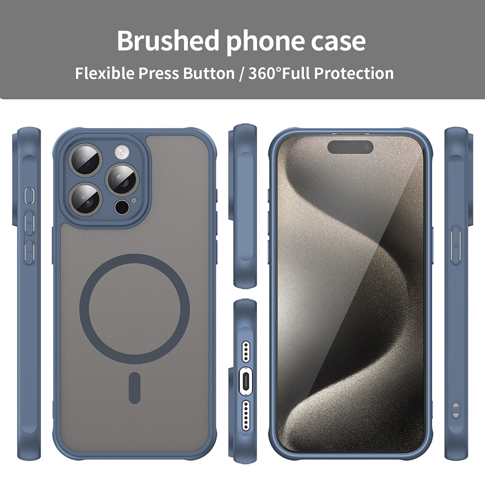 Techsuit - HaloFrost II MagSafe - iPhone 15 Pro Max - Navy Blue