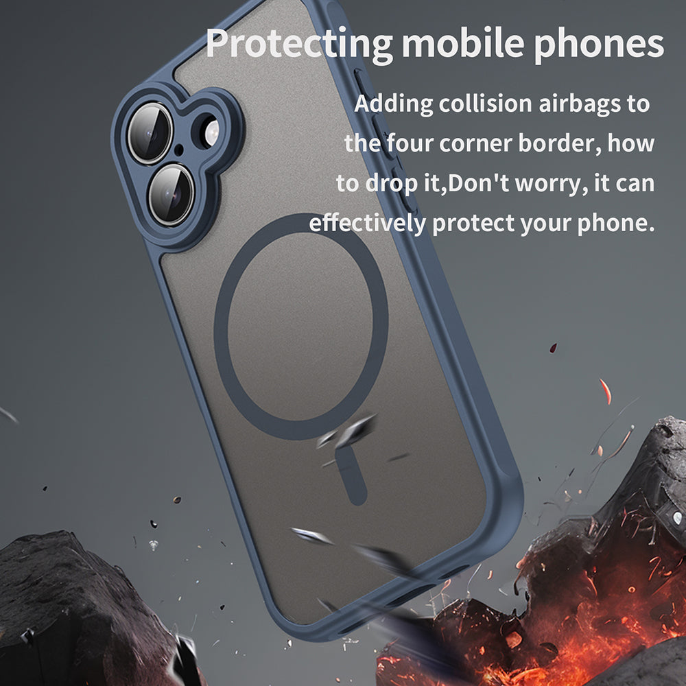 Techsuit - HaloFrost II MagSafe - iPhone 16 - Navy Blue