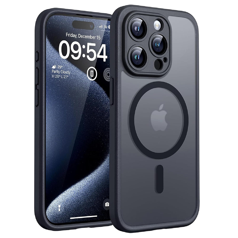 Techsuit - PureFrost MagSafe - iPhone 15 Pro - Frosted Black