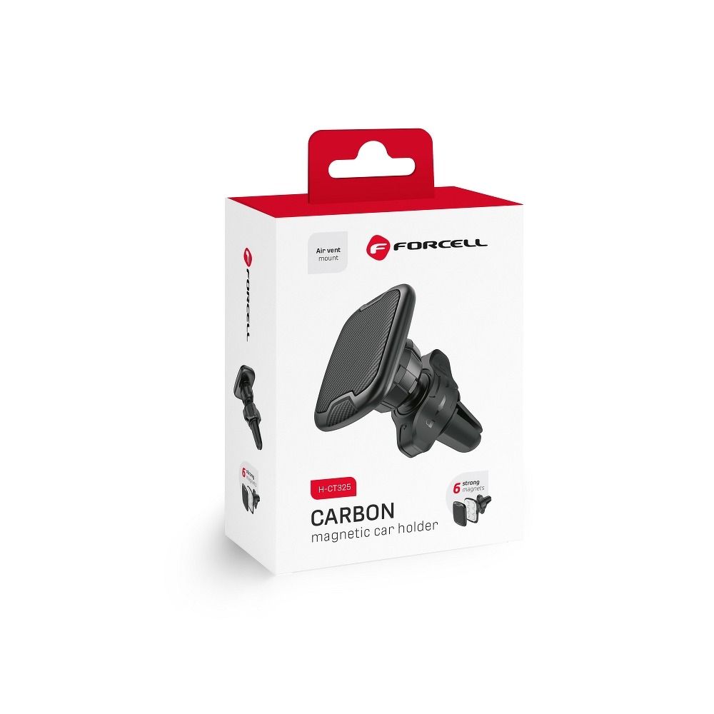 Suport Forcell Magnetic Car Phone F-grip Carbon H-ct325 grila de ventilatie Negru