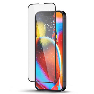 Folie Spigen sticla Glas.tr Slim FC pentru iPhone 13 / 13 PRO / 14 / 16E 6,1" Negru