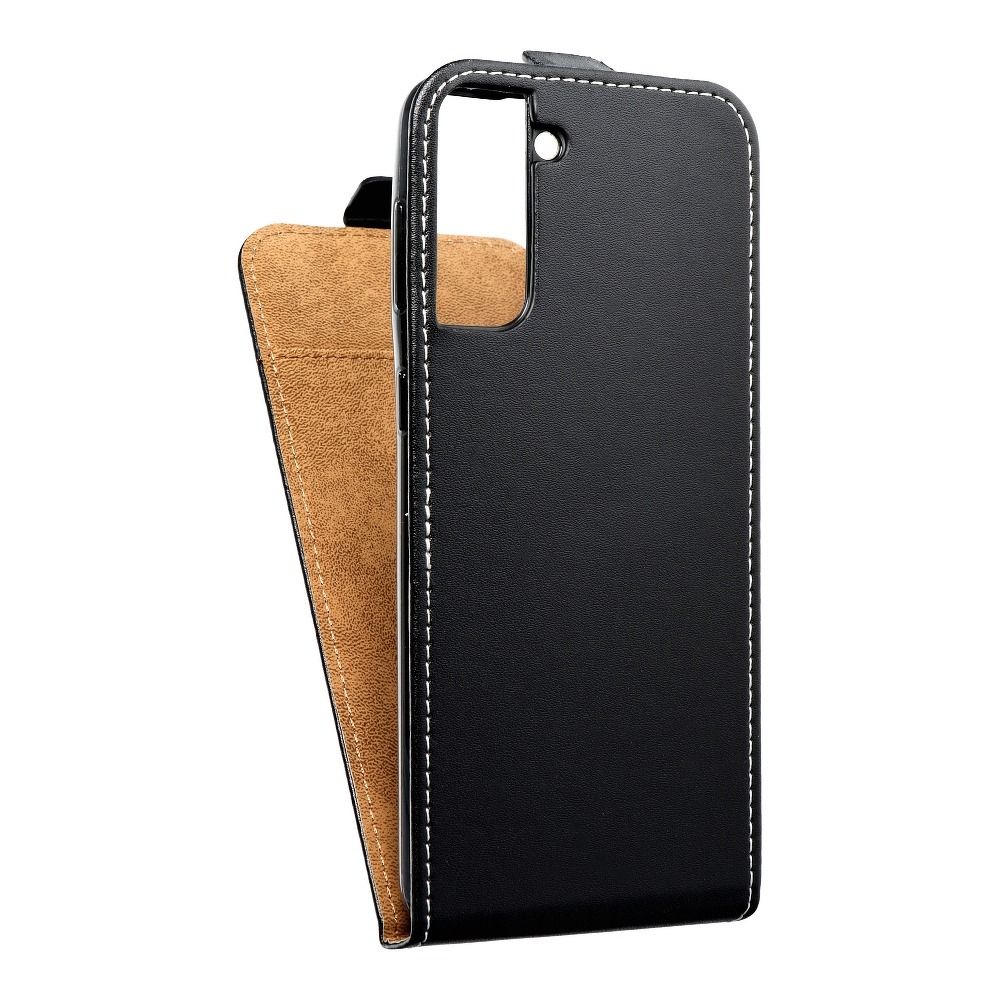 Husa Vertical Flip pentru Samsung S21 Plus Slim Flexi Fresh Negru