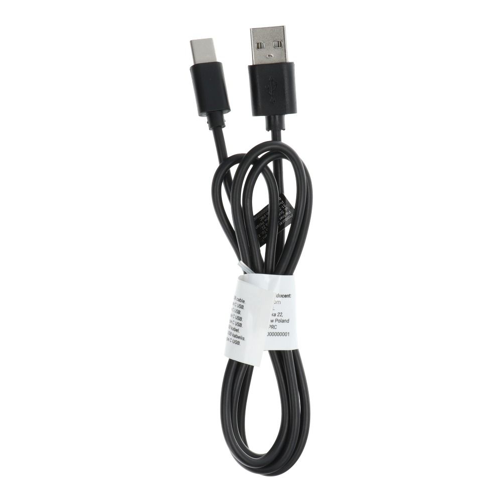 Cablu USB A To Type C 2.0 C366 (Connector Long: 8mm) 1 M Negru