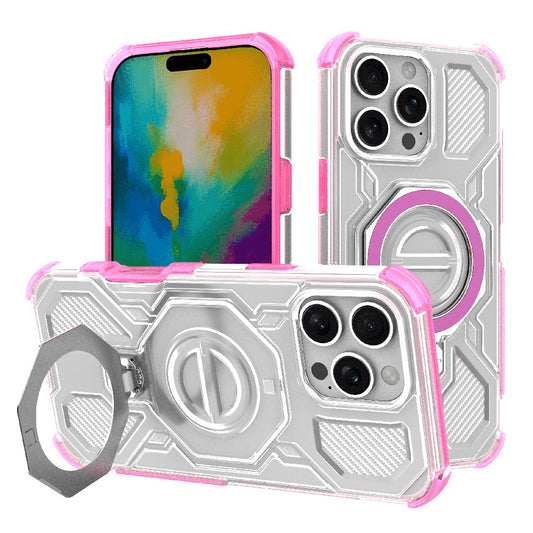 Techsuit - Carbon Shield PRO - iPhone 16 Pro Max - Pink Transparent