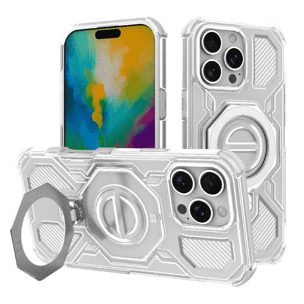Techsuit - Carbon Shield PRO - iPhone 16 Pro Max - White Transparent
