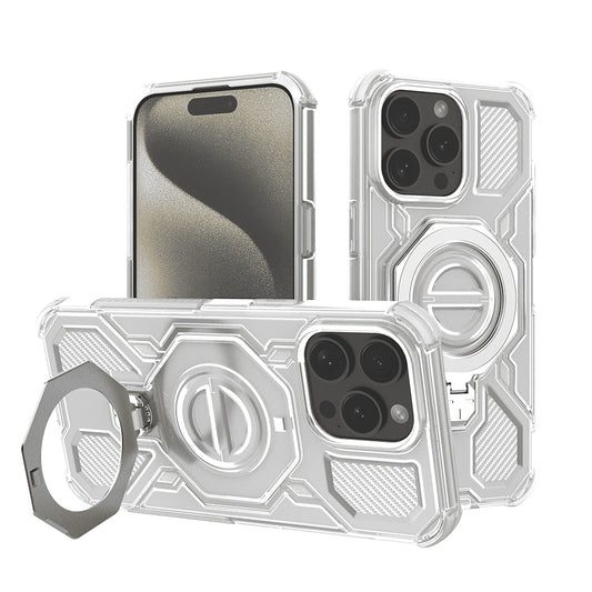 Techsuit - Carbon Shield PRO - iPhone 15 Pro Max - White Transparent