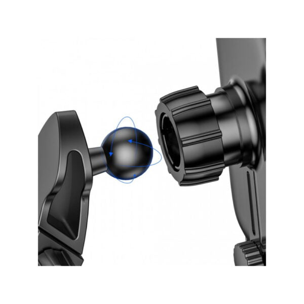 Suport auto Baseus Light Electric universal cu funcție de încărcare wireless 15W, negru