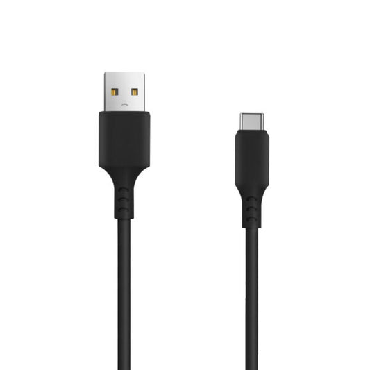 Încărcător auto Setty 1x USB 2,4A negru + cablu USB‑C 1,0 m