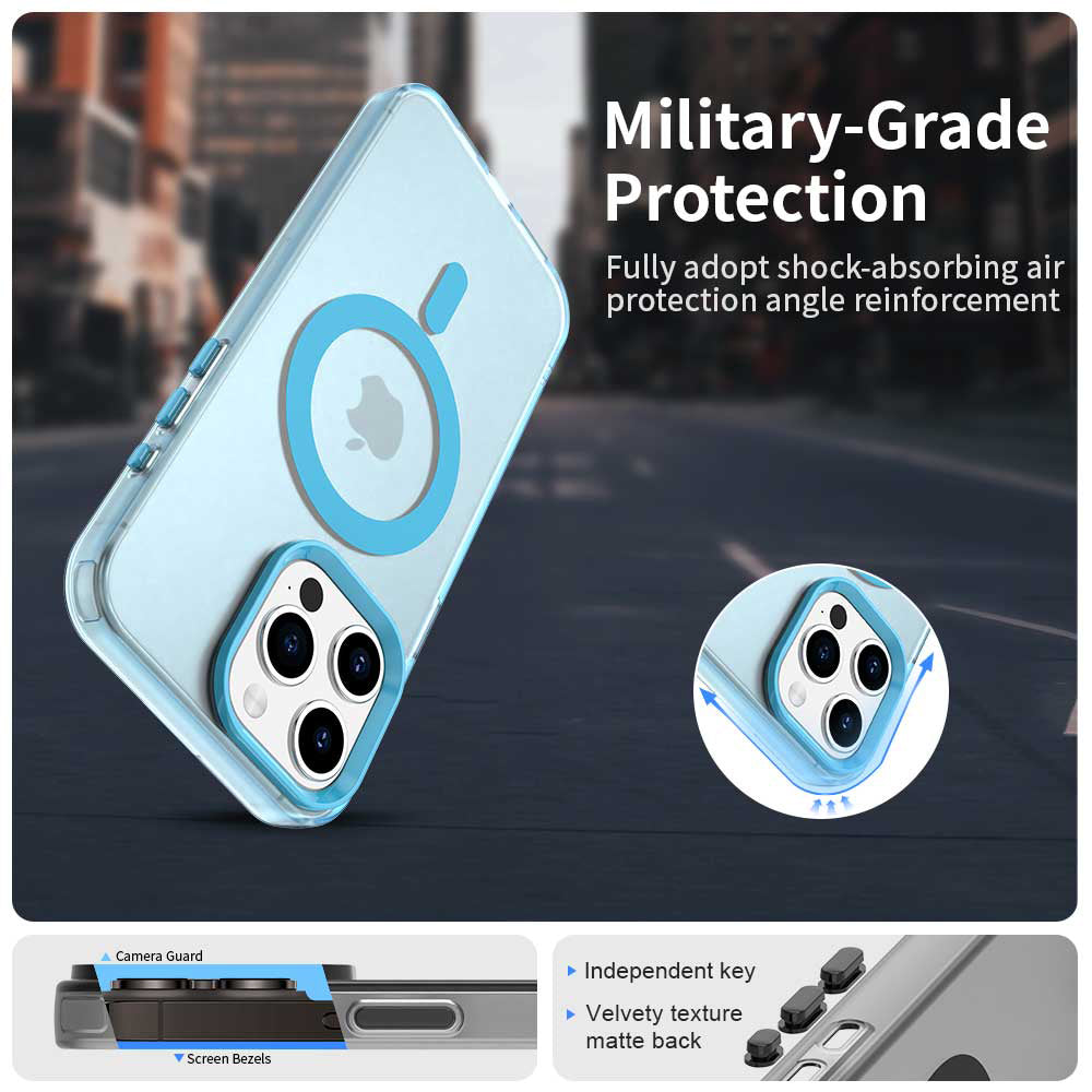 Techsuit - CandyCase MagSafe - iPhone 15 Pro Max - Blue