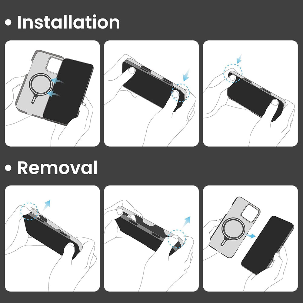 Techsuit - Aramid Fiber MagSafe - iPhone 16 Pro - Black