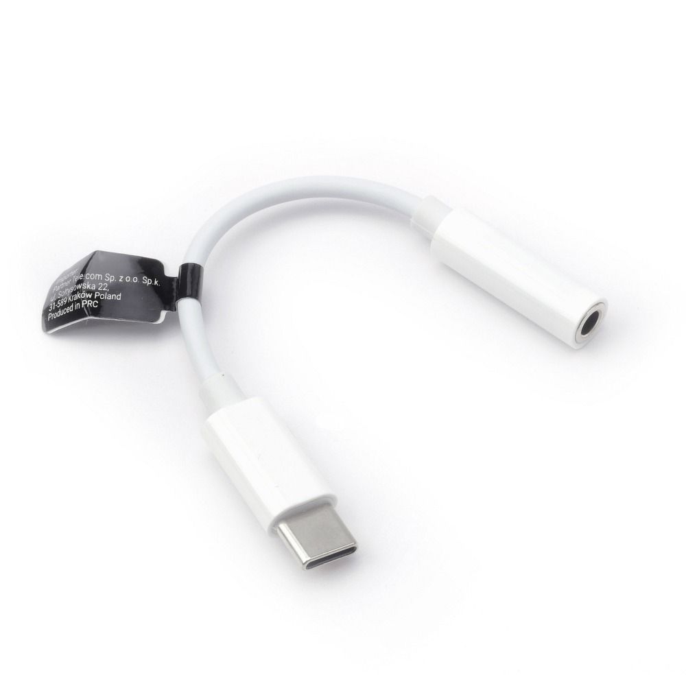 Adaptor AUX Type C (Male) To Jack 3,5 Mm (Female) BOX Alb