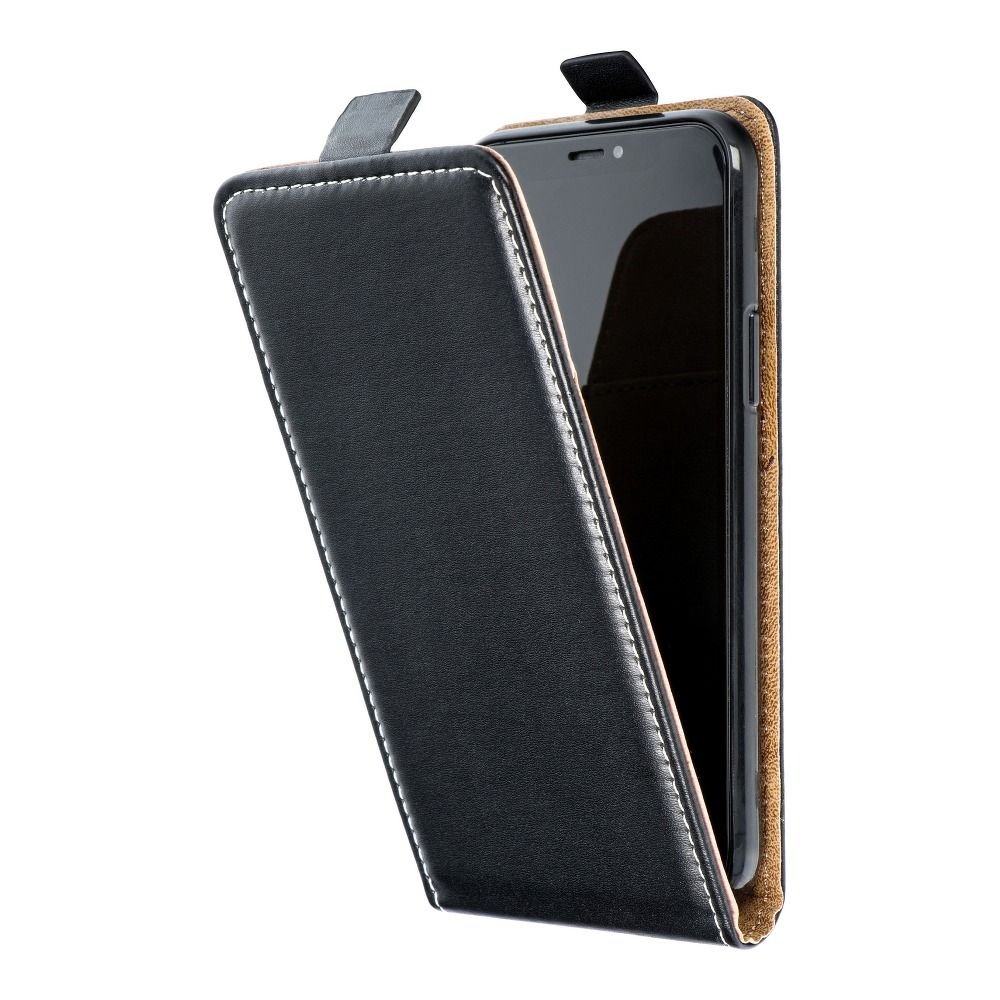 Husa Vertical Flip pentru Samsung A13 5G / A04s Slim Flexi Fresh Negru