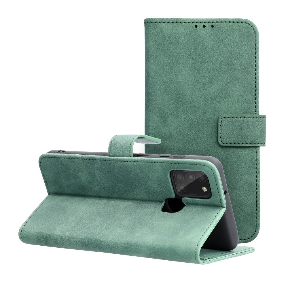 Husa Tender Book Flip pentru Samsung A21s Verde