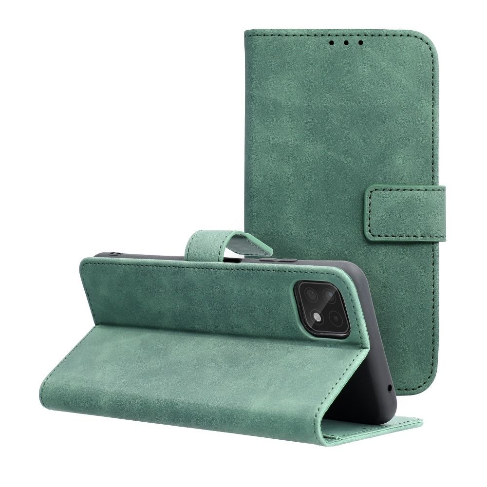 Husa Tender Book Flip pentru Samsung A22 5G Verde