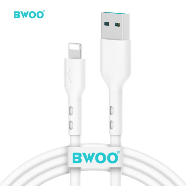 BWOO cablu USB - Lightning 1m 3A Alb X172L