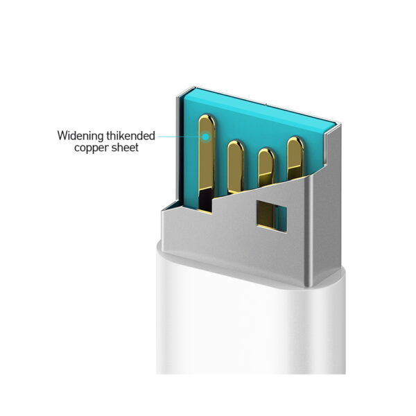 BWOO cablu USB - Lightning 1m 3A Alb X172L