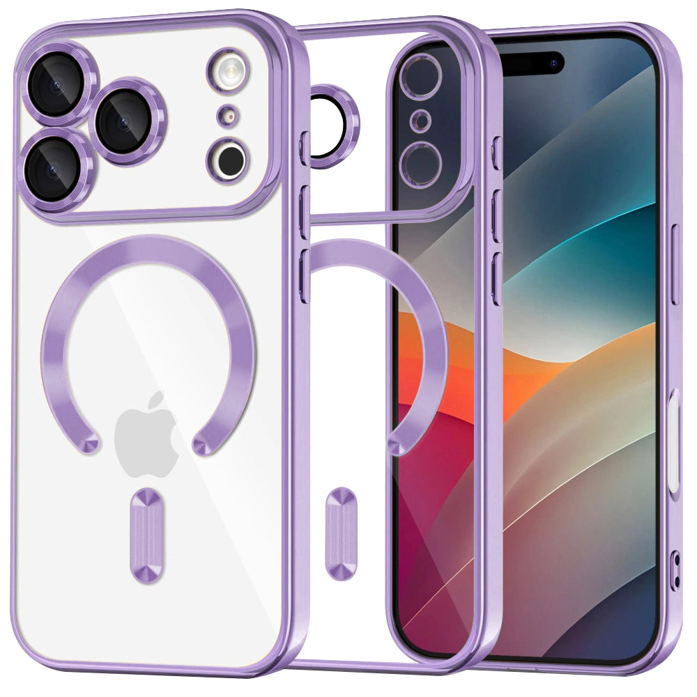 Techsuit - Luxury Crystal MagSafe - iPhone 17 Pro - Light Purple