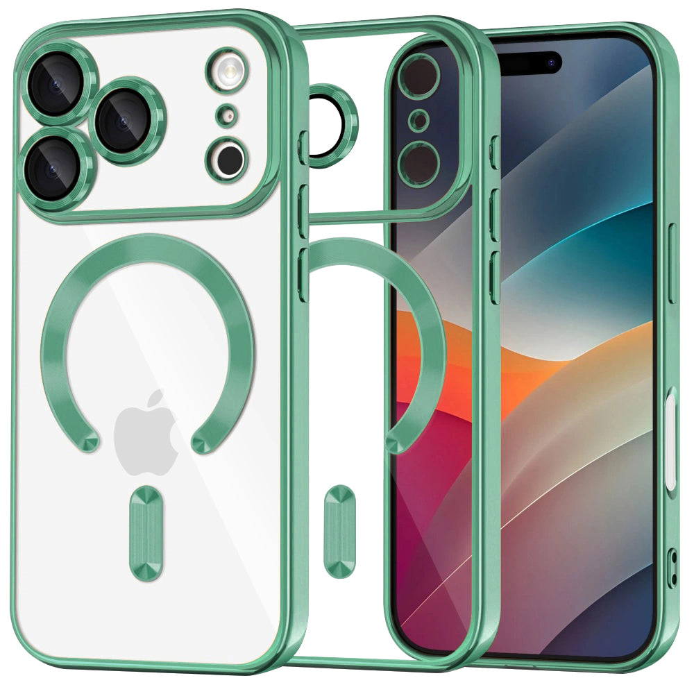 Techsuit - Luxury Crystal MagSafe - iPhone 17 Pro - Light Green