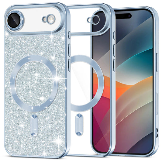 Techsuit - Luxury Glitter MagSafe - iPhone 17 Air - Light Blue