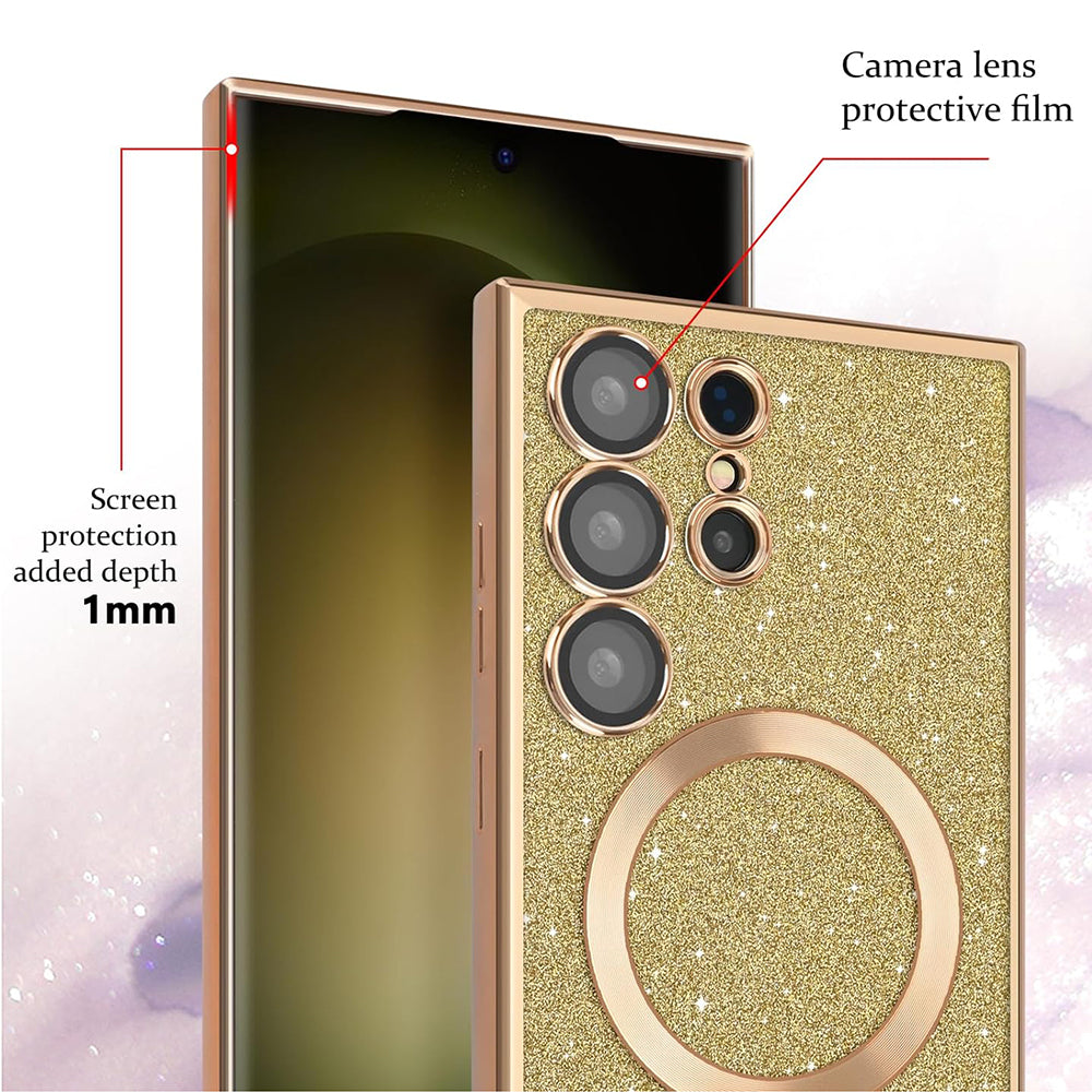 Techsuit - Luxury Glitter MagSafe - iPhone 17 - Gold