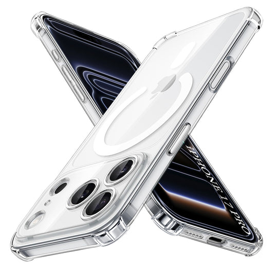Techsuit - Shockproof Clear Silicone MagSafe - iPhone 17 Pro - Clear