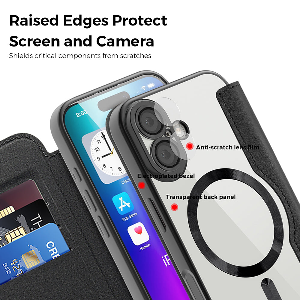 Techsuit - SmartMag Book Case - iPhone 17 - Light Blue