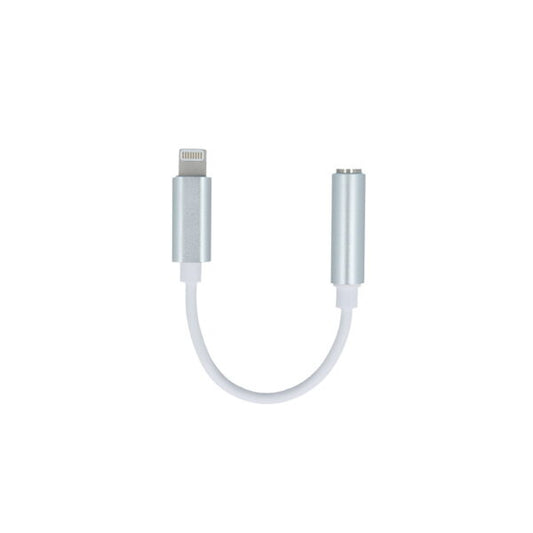 Setty adapter Lightning - audio jack 3,5mm Alb