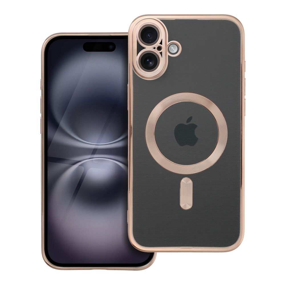 Husa Electro Mag pentru iPhone 16 Plus Compatible cu Magsafe Maro