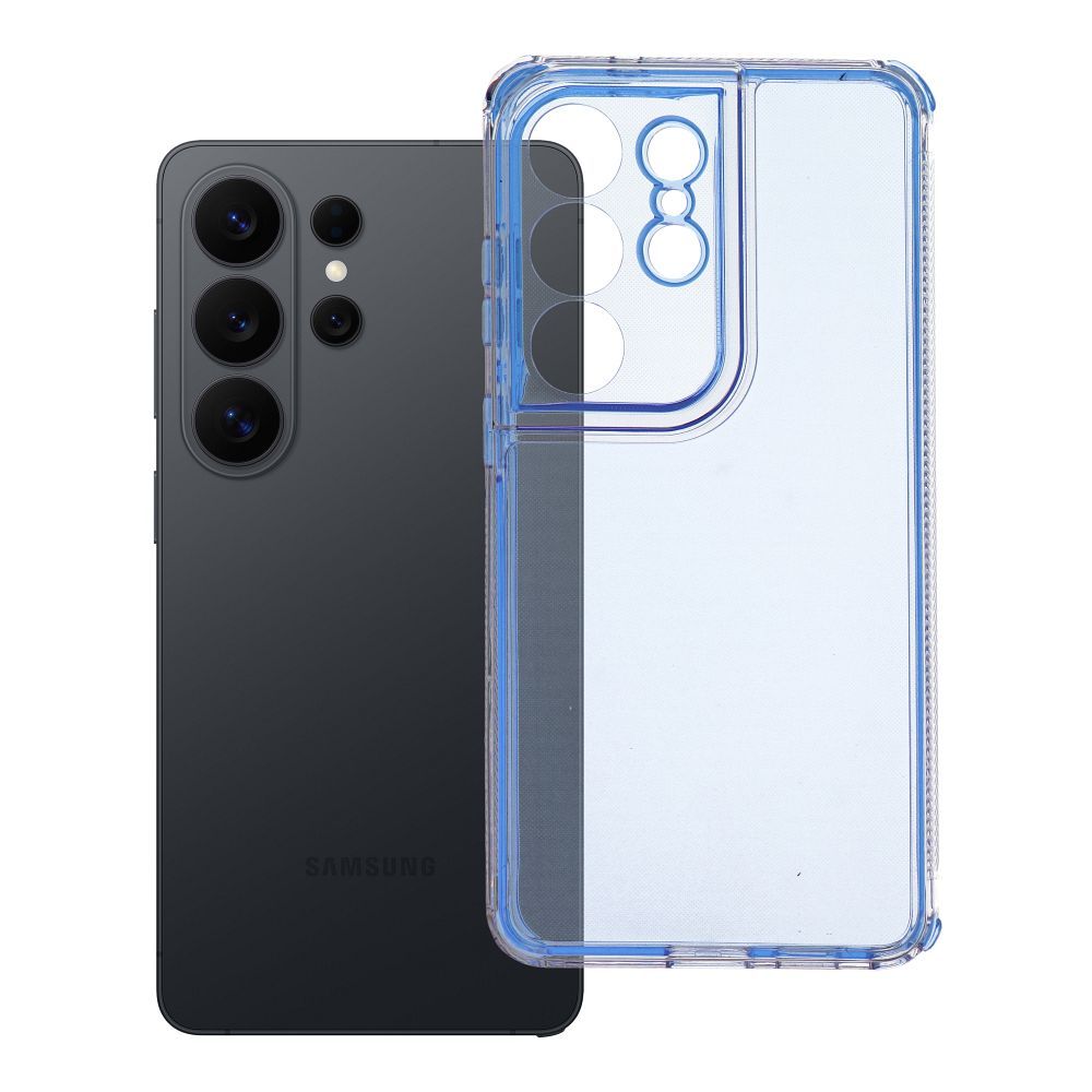 Husa Matrix Transparent pentru Samsung S26 Ultra Albastru