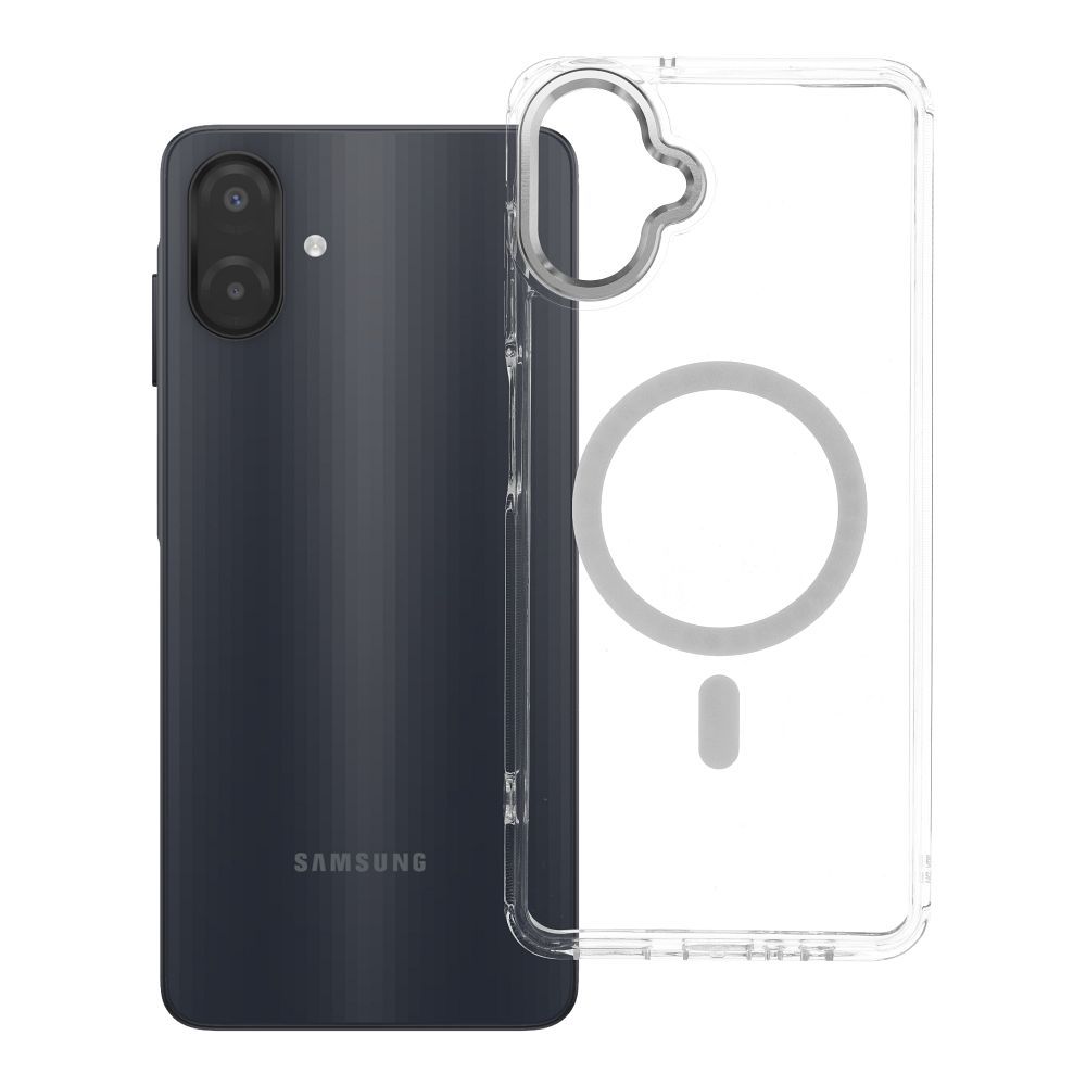 Husa Frame Transparent Hybrid Mag pentru Samsung A07 / A08 Compatible cu Magsafe Transparent