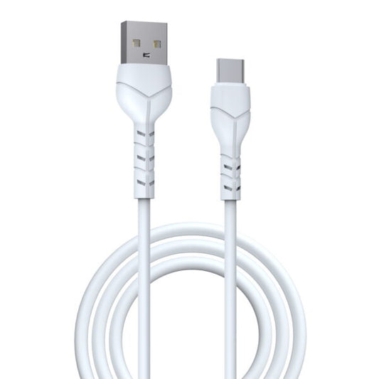 Devia cablu Kintone EC145 USB - USB-C 1,0 m 2,1A Alb