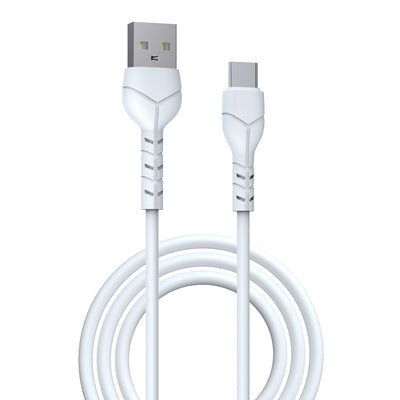 Cablu Devia Kintone Ec145 USB - Usb-c 1,0 M 2,1A Alb