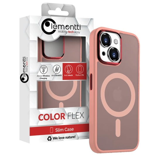 Lemontti Husa Guardian Magsafe iPhone 15 Transparent / Roz