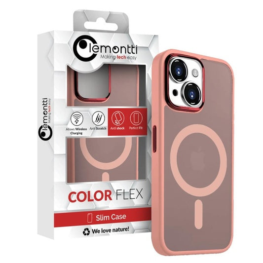 Lemontti Husa Guardian Magsafe iPhone 15 Plus Transparent / Roz