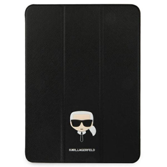 Husă pentru Karl Lagerfeld iPad 12,9" Pro 2021 KLFC12OKHK Book black Saffiano Karl Head – Negru