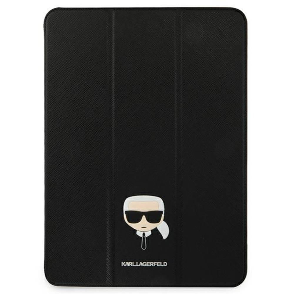 Husă pentru Karl Lagerfeld iPad 12,9" Pro 2021 KLFC12OKHK Book black Saffiano Karl Head – Negru