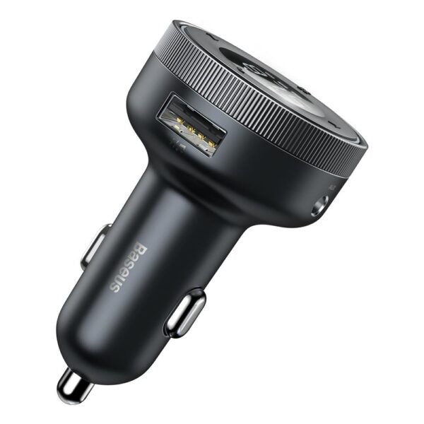 Transmițător FM Baseus Enjoy Bluetooth MP3 cu încărcător auto, negrusmiter FM Enjoy Bluetooth MP3 car charger black