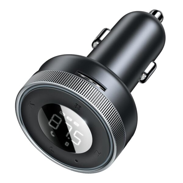 Transmițător FM Baseus Enjoy Bluetooth MP3 cu încărcător auto, negrusmiter FM Enjoy Bluetooth MP3 car charger black