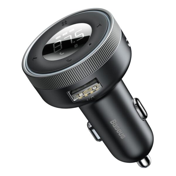 Transmițător FM Baseus Enjoy Bluetooth MP3 cu încărcător auto, negrusmiter FM Enjoy Bluetooth MP3 car charger black