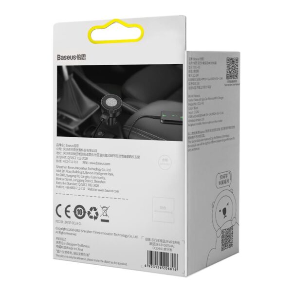 Transmițător FM Baseus Enjoy Bluetooth MP3 cu încărcător auto, negrusmiter FM Enjoy Bluetooth MP3 car charger black