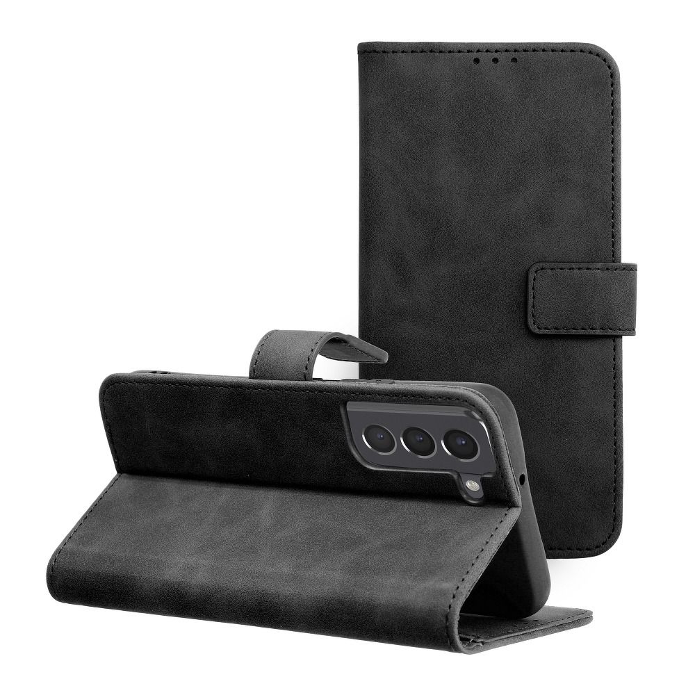 Husa Tender Book Flip pentru Samsung A13 4G Negru