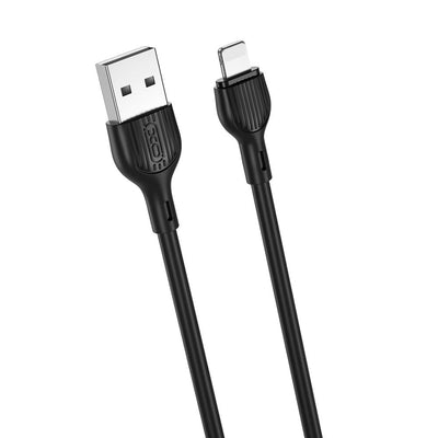 Cablu XO Nb200 USB - Lightning 2,0m 2.1A Negru