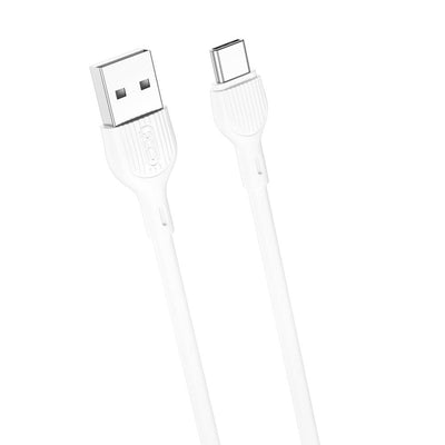 Cablu XO Nb200 USB - Usb-c 1,0m 2.1A Alb