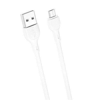 Cablu XO Nb200 USB - Microusb 1,0m 2.1A Alb