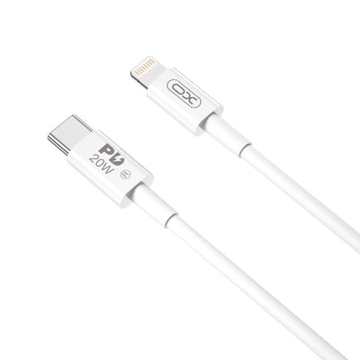 Cablu XO Nb-q189b PD Usb-c - Lightning 2,0m 20W Alb
